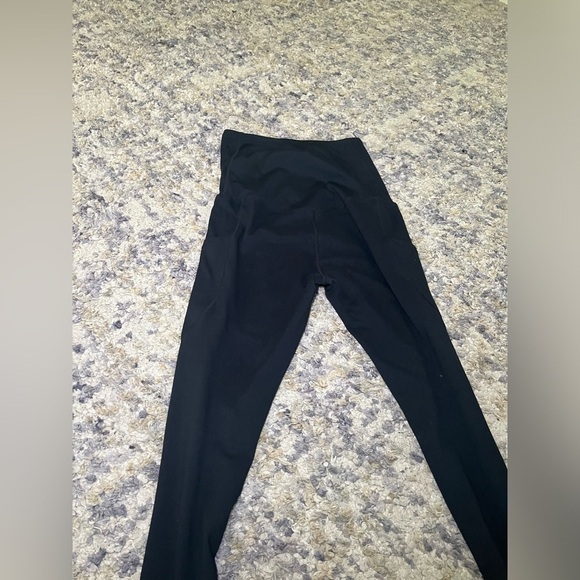Enerful black maternity workout pants with side pockets size small - Picture 5 of 9